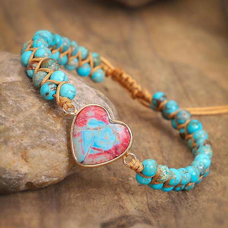 The Held In Our Hearts Jasper Stone Bracelet