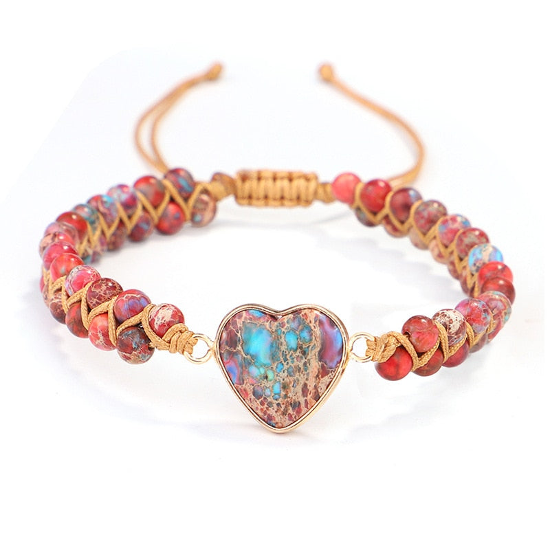 The Held In Our Hearts Jasper Stone Bracelet