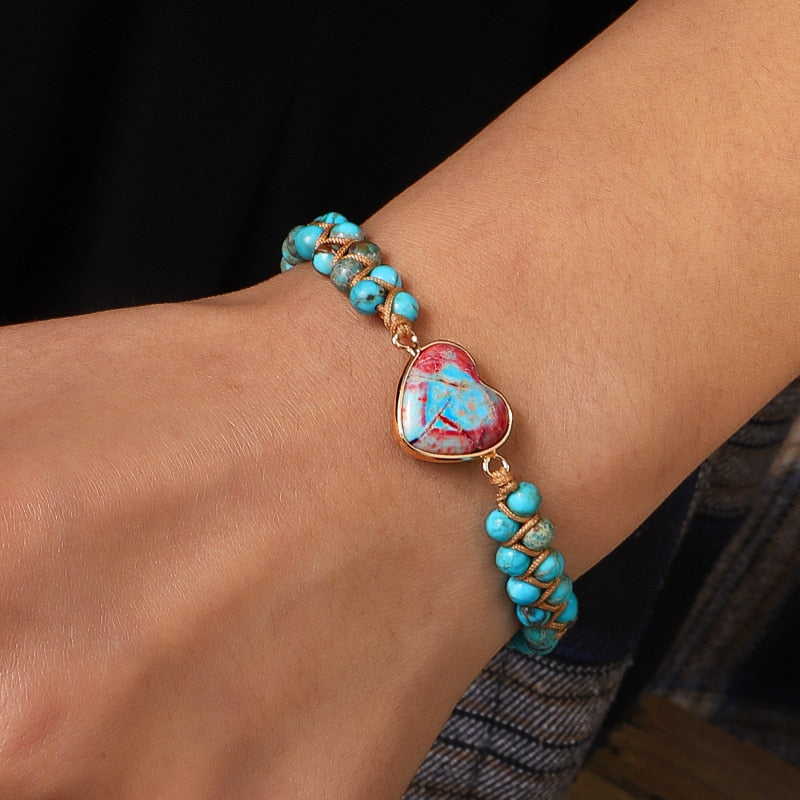 The Held In Our Hearts Jasper Stone Bracelet