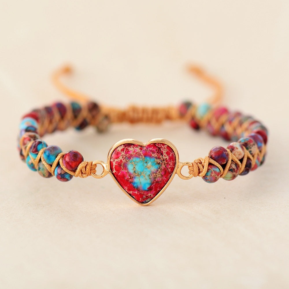 The Held In Our Hearts Jasper Stone Bracelet